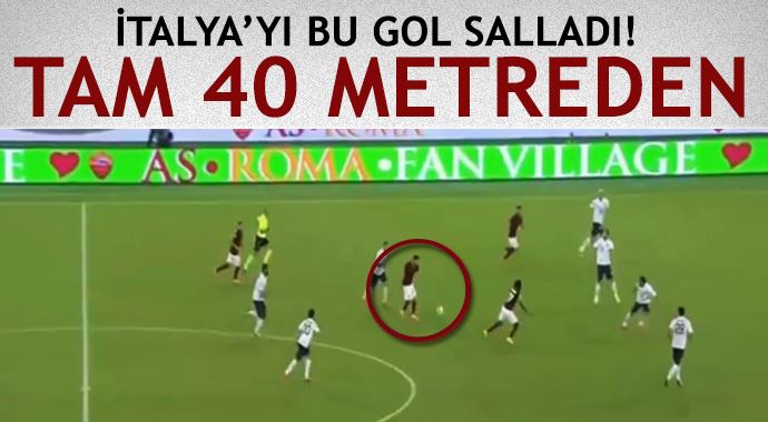 İtalya'yı bu gol salladı! Tam 40 metreden İtalya'yı bu gol salladı! Tam 40 metreden
