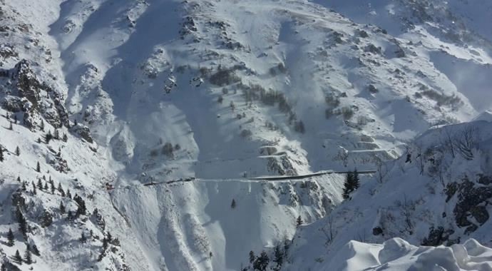 İşte Trabzon'da çığın düştüğü bölge İşte Trabzon'da çığın düştüğü bölge
