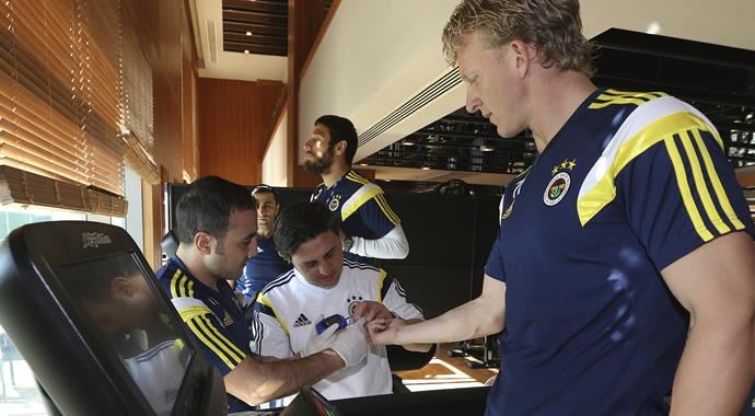 Fenerbahçeli futbolcular laktak testinden geçti