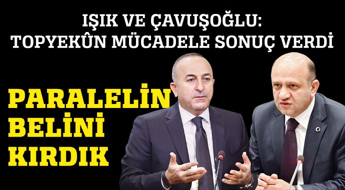 'Topyekün mücadele sonuç verdi, paralelin belini kırdık' 'Topyekün mücadele sonuç verdi, paralelin belini kırdık'