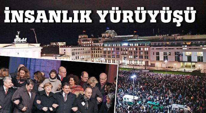 Berlin&#039;de insanlık yürüyüşü