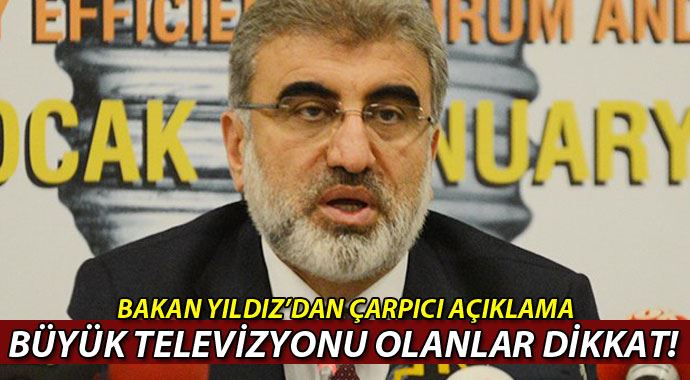 Evinde büyük televizyonu olan dikkat