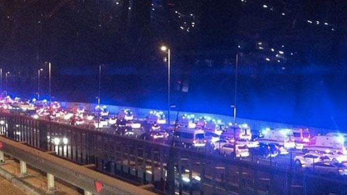 Boğaziçi Köprüsü'nde onlarca ambulans