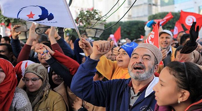 Tunus'ta devrimin 4. yıl dönümü Tunus'ta devrimin 4. yıl dönümü