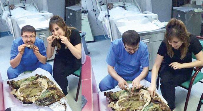Yoğun bakımda kebap skandalı!