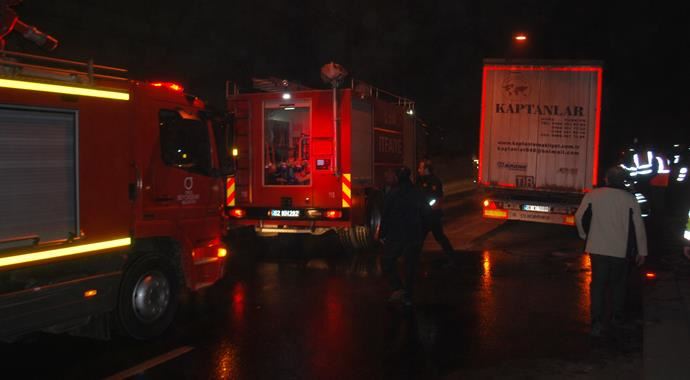 Tünelde tehlikeli yangın Tünelde tehlikeli yangın