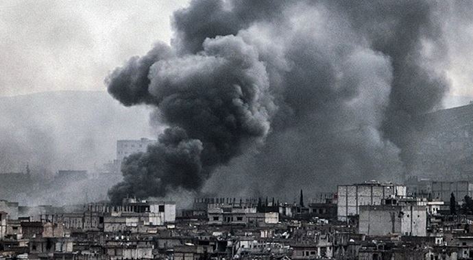 Kobani'de operasyon, IŞİD mevzileri bombalandı Kobani'de operasyon, IŞİD mevzileri bombalandı