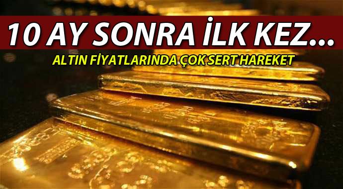 Altın 10 ayın en yüksek seviyesinde Altın 10 ayın en yüksek seviyesinde