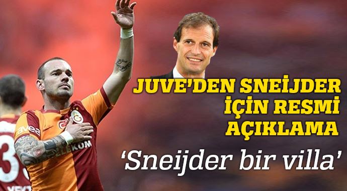 Juve ateşi yaktı, 'Sneijder bir villa' Juve ateşi yaktı, 'Sneijder bir villa'