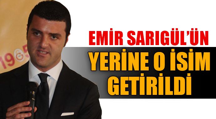 Emir Sarıgül'ün yerine o isim geldi Emir Sarıgül'ün yerine o isim geldi
