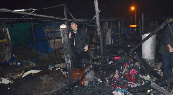 Suriyeli anne ve 8 aylık bebeği çadırda çıkan yangında öldü