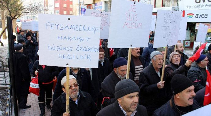 Eskişehirde 'Peygambere Saygı' yürüyüşü