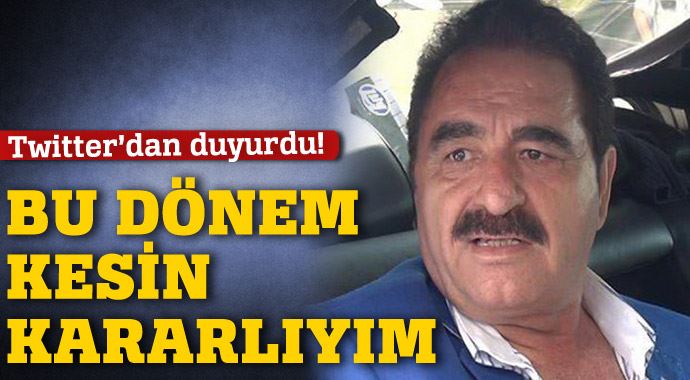 İbrahim Tatlıses milletvekili adayı olacağını duyurdu İbrahim Tatlıses milletvekili adayı olacağını duyurdu
