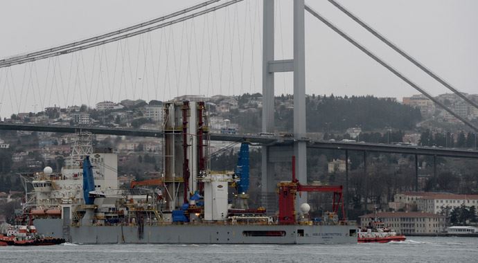 Sondaj yapacak olan gemi yola çıktı Sondaj yapacak olan gemi yola çıktı