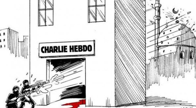 Saldırıyı en iyi anlatan karikatür