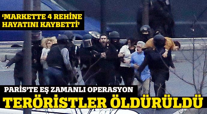 Fransa&#039;da Charlie Hebdo saldırısı şüphelileri öldürüldü