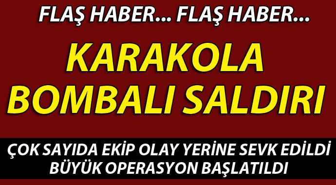 Tunceli'de polis karakoluna bombalı saldırı Tunceli'de polis karakoluna bombalı saldırı