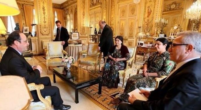 Hollande PKK&#039;yı sarayında ağırladı