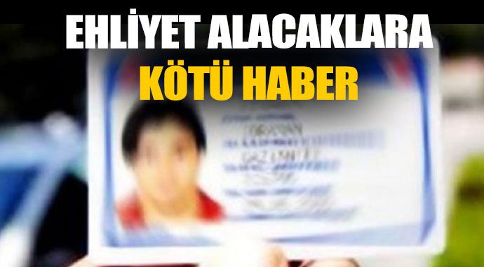 Ehliyet alacaklara kötü haber! Sınav zorlaştı! Ehliyet alacaklara kötü haber! Sınav zorlaştı!