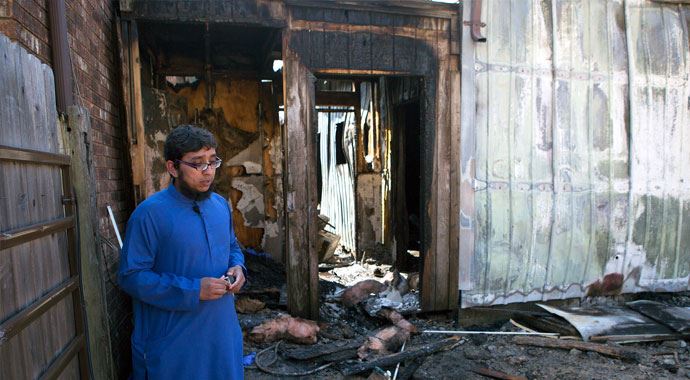 ABD'de Quba İslam Enstitüsünde yangın ABD'de Quba İslam Enstitüsünde yangın