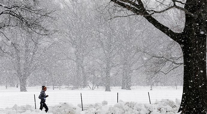 Central Park&#039;ın gölleri dondu