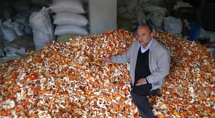 Portakal kabuğu ekmek kapısı oldu