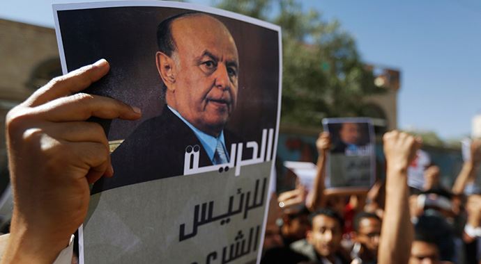Yemen'de Husi karşıtı gösteriler Yemen'de Husi karşıtı gösteriler