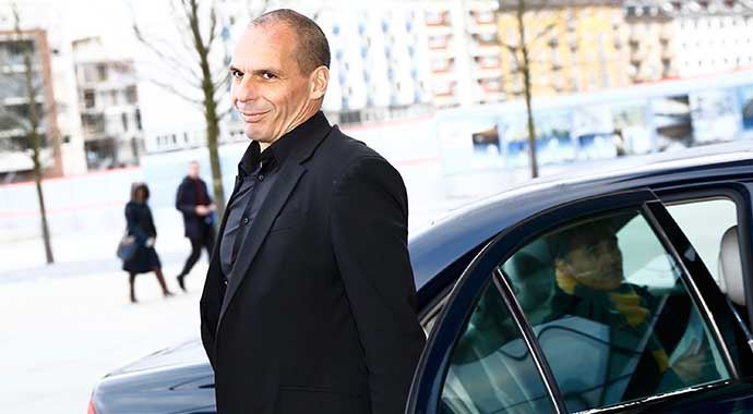 Yunanistan Maliye Bakanı Varoufakis, Avrupa Merkez Bankası'nı ziyaret etti