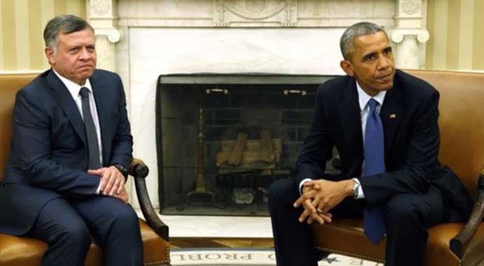 ABD Başkanı Obama Ürdün Kralı Abdullah ile görüştü