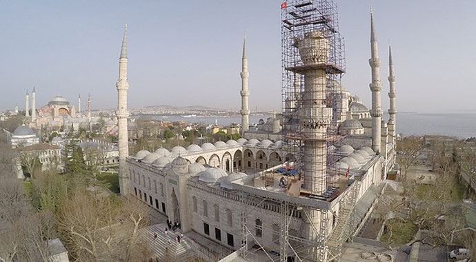 Sultanahmet Camisi kontrolden geçirildi