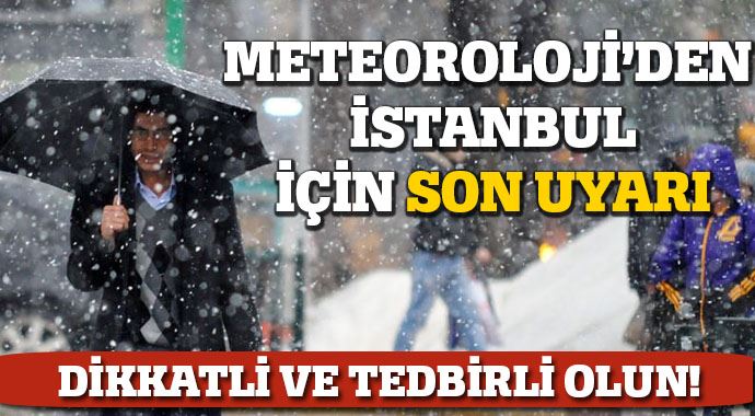 Meteoroloji&#039;den yoğun kar yağışı uyarısı