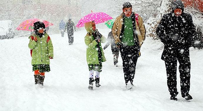 Hangi illerde okullar tatil edildi Hangi illerde okullar tatil edildi