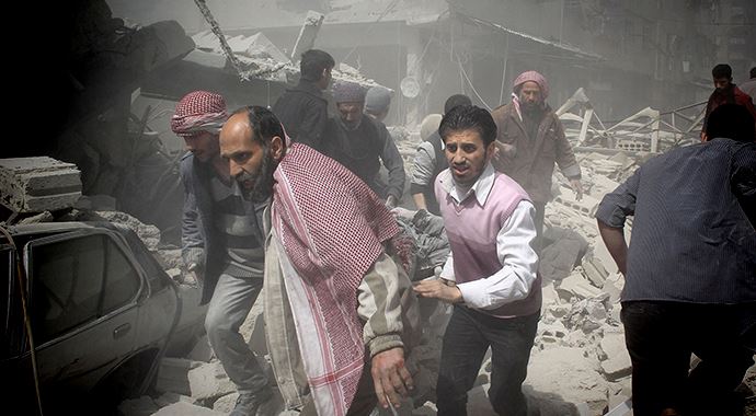 Esad'dan vakum bombalı katliam! Esad'dan vakum bombalı katliam!