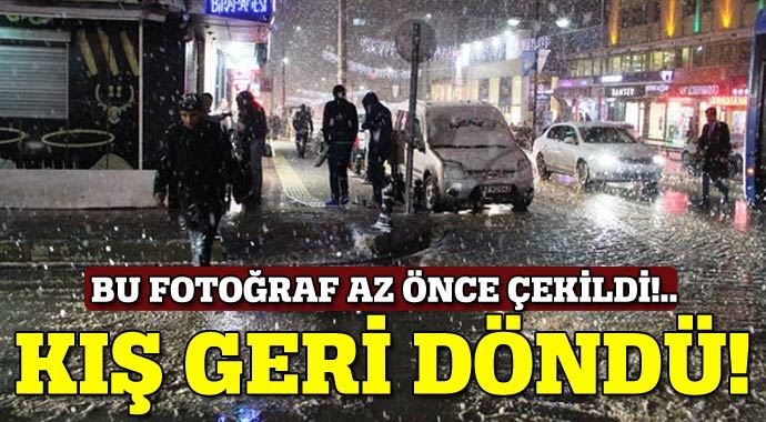 Kar yağışı geri döndü! Kar yağışı geri döndü!