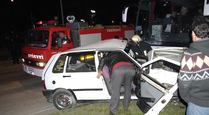 Tekirdağ'da korkunç kaza, yaralılar var Tekirdağ'da korkunç kaza, yaralılar var