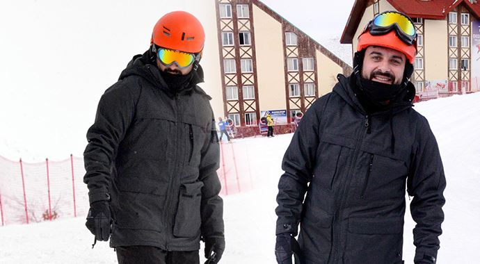 Gökhan Tepe, Palandöken'de stres attı! Gökhan Tepe, Palandöken'de stres attı!