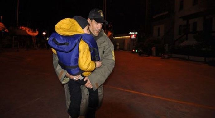 Bodrum&#039;da kaçak operasyonu, 18 kişi kurtarıldı