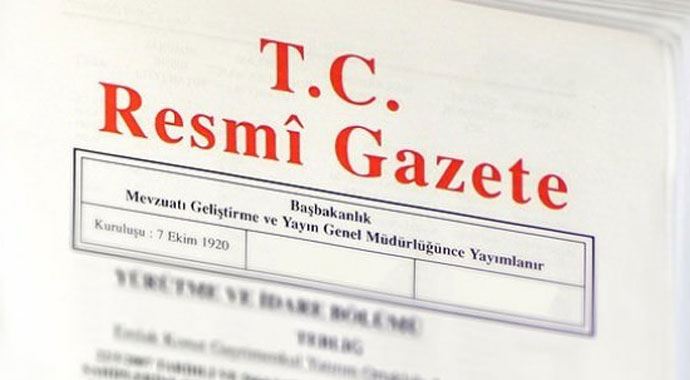 O kanun Resmi Gazete'de O kanun Resmi Gazete'de