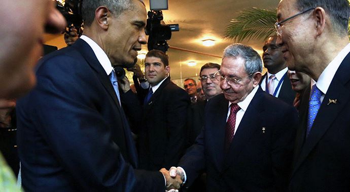 Panama'da Obama - Castro zirvesi! Panama'da Obama - Castro zirvesi!