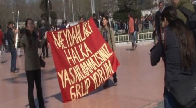Taksim'de Grup Yorum protestosuna gözaltı