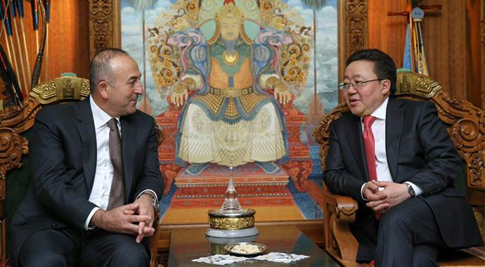 Dışişleri Bakanı Çavuşoğlu, Moğolistan Cumhurbaşkanı ile görüştü Dışişleri Bakanı Çavuşoğlu, Moğolistan Cumhurbaşkanı ile görüştü