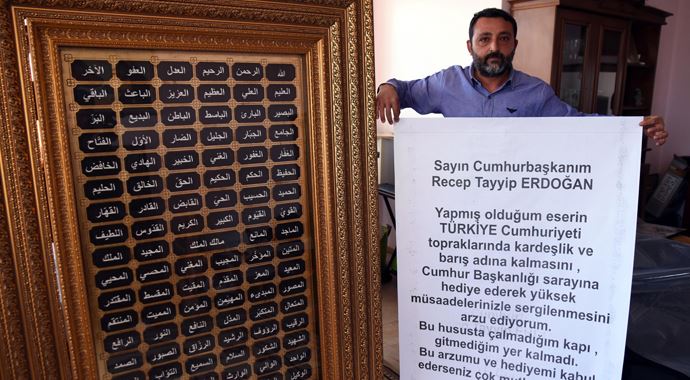 Erdoğan'dan pankart