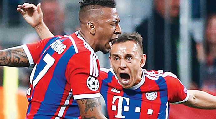 Bayern Porto'yu fena dağıttı Bayern Porto'yu fena dağıttı