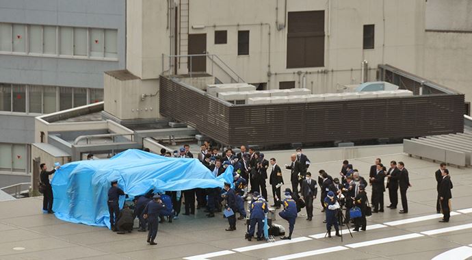 Japonya'da insansız hava aracı alarmı Japonya'da insansız hava aracı alarmı