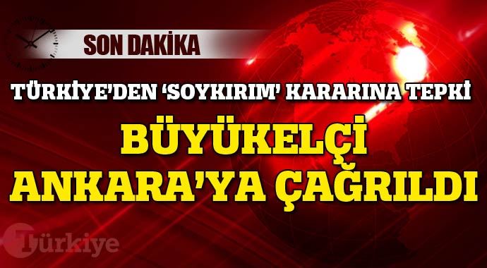 Türkiye'den Avusturya'nın "soykırım" kararına tepki Türkiye'den Avusturya'nın "soykırım" kararına tepki