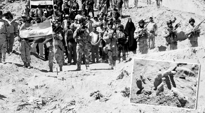 IŞİD, 1700 askeri öldürüp gömmüş IŞİD, 1700 askeri öldürüp gömmüş