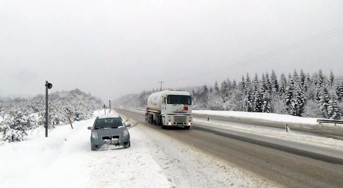 Bolu Dağı beyaza büründü