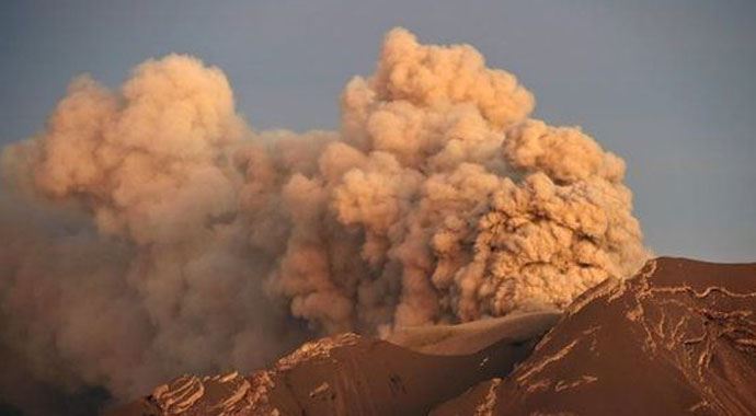 Yanardağ yeniden faaliyete geçti Yanardağ yeniden faaliyete geçti