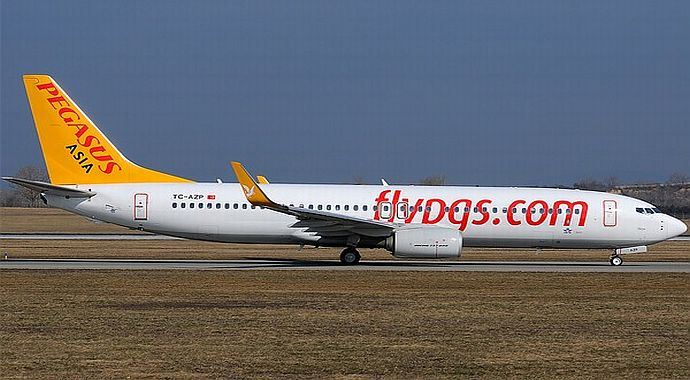 Pegasus uçağına bomba ihbarı Pegasus uçağına bomba ihbarı