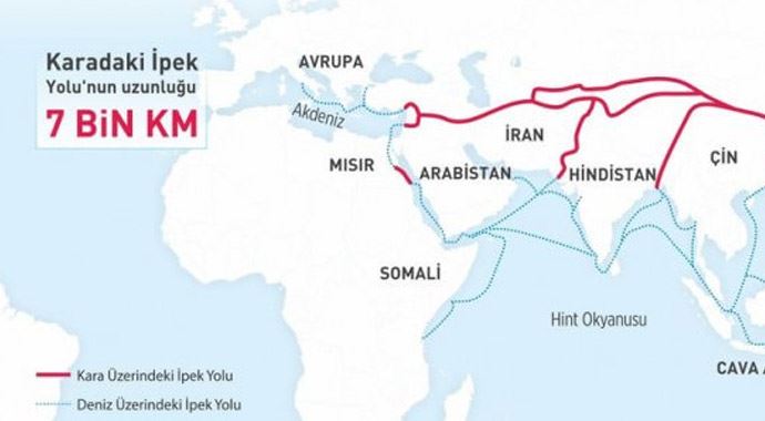 Yeni İpek Yolu, Türkiye dahil 65 ülkeyi bağlıyor Yeni İpek Yolu, Türkiye dahil 65 ülkeyi bağlıyor